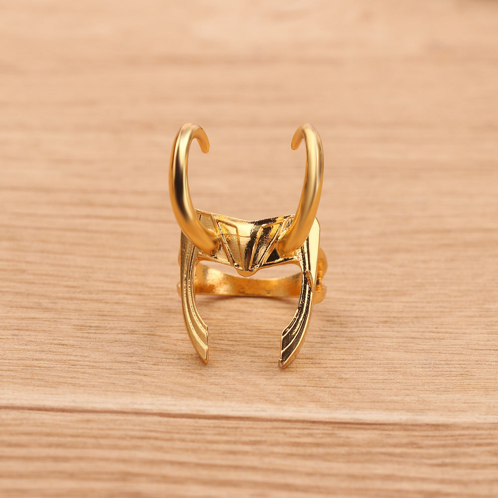 Gold Antler Open Ring