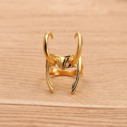 Gold Antler Open Ring