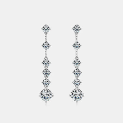 Elegant Crystal Linear Drop Earrings